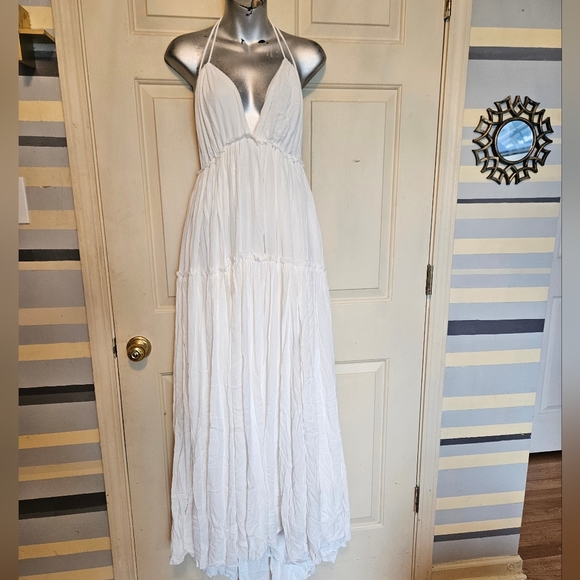 Pink lily Daybreak Skyline Halter Maxi Dress - Picture 2 of 12